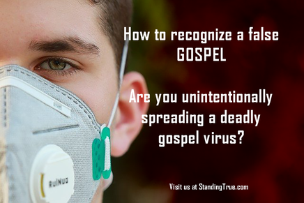 How to recognize a false gospel. Image: face with mask.